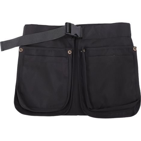 Waist Belt Apron Bag, Tool Belt Apron Bag with Adjustable Strap, 27-46 Inch Canvas Fabric, 4 Pockets for Gardening and Outdoor Work (1/5)