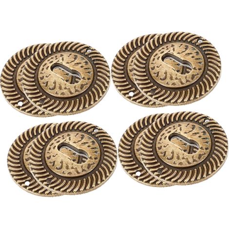 SHINEOFI Lot de 8 plaques recouvrement rondes pour serrure, en (1/5)