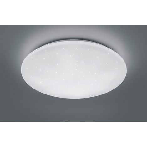 KATO PLAFONIERA LED 27W 3060lm, 3000 - 5500K DIFFUSORE METACRILATO BIANCO EFFETTO CIELO STELLATO CON TELECOMANDO CON FUNZIONI DI VARIAZIONE LUCE CALDA E FREDDA, REGOLAZIONE INTENSITA' DI LUCE E LUCE N (1/5)