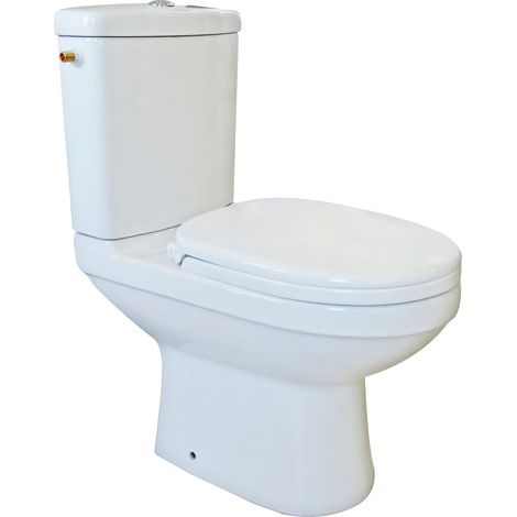ONDEE - Inodoro ceramica blanca gana de espacio silencioso CLAIN 2 SH