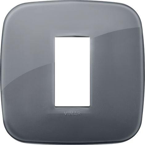 VIMAR - 19671.61 Placa redonda 1M Reflex gris humo