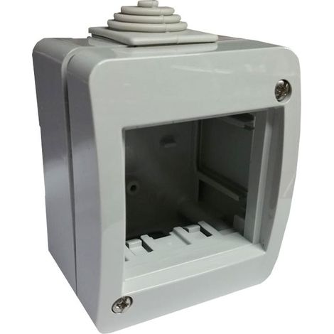 Contenitore da parete ip40 2 moduli abb chiara 2csk2240ch