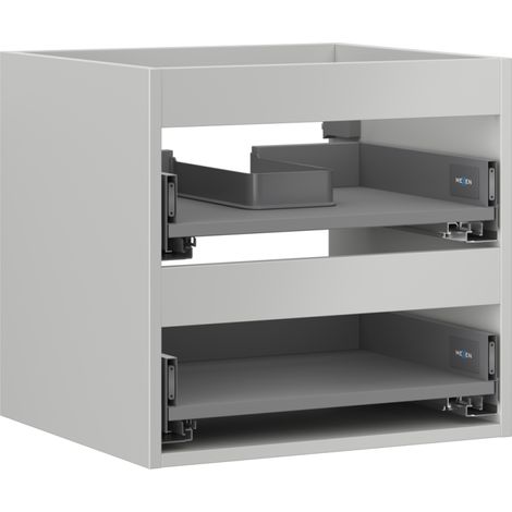 Mexen Box-A Unterschrankkorpus 50 cm, 2 Schubladen, Grau Matt - 91AX0-0500-470-2-62 (1/5)