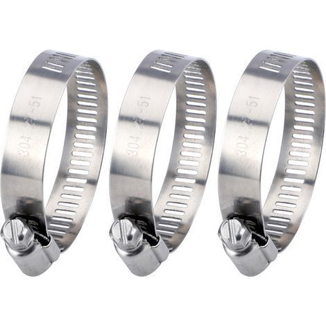 4 Pièces , Collier de Serrage Tuyau Réglable 27-51 mm, 304 Inox, Collier Serrage Métallique, pour Home Gaz, Famille Tuyau D'eau, Câble, Robinet, etc (1/5)