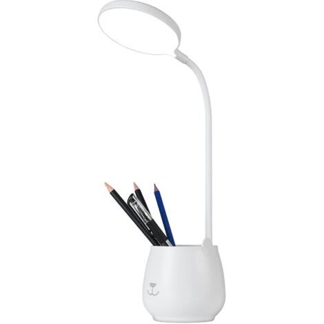 Lampe de Bureau de Porte-stylo, Tactile Lampe de Bureau à LED Dimmable avec 3 Modes D'éclairage & 24 LED, Protection des Yeux Lampe de Chevet Enfant Sans Fil USB Recharge pour Apprendre & Lire