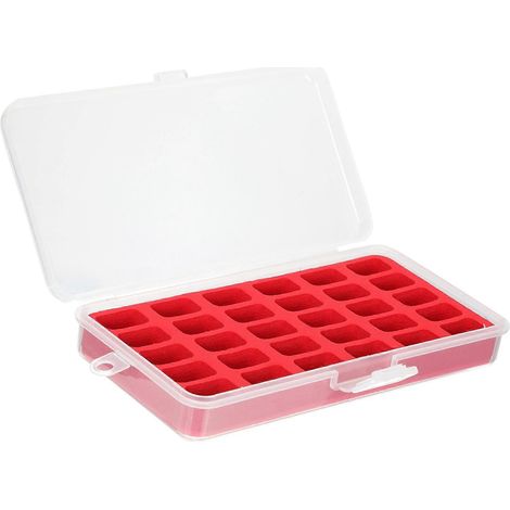 Boîte à couture, organisateur de fils, porte-bobines, boîte à bobines en plastique, porte-fils transparent (1/5)