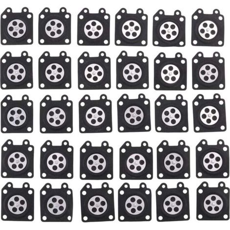 30 pezzi di cuscinetti a membrana per carburatore per motosega 2500/3800/4500/5200/5800 Accessori-Crezuo