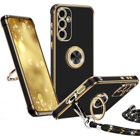 Coque avec cordon et anneau rotatif 360° pour Samsung Galaxy A15 4G/5G (1/5)