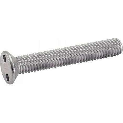 100 Vis à Métaux Tête Fraisée Inviolable Snake Eyes 3 x 10 mm - Inox A2 - D-Work