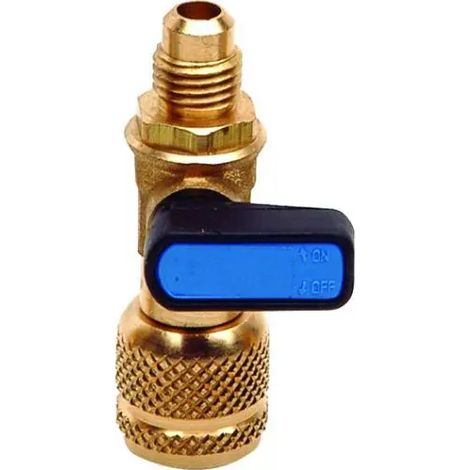 Rubinetto per bombola gas lt 1 5/16 m.- 1/4"f - r410 ROTHENBERGER
