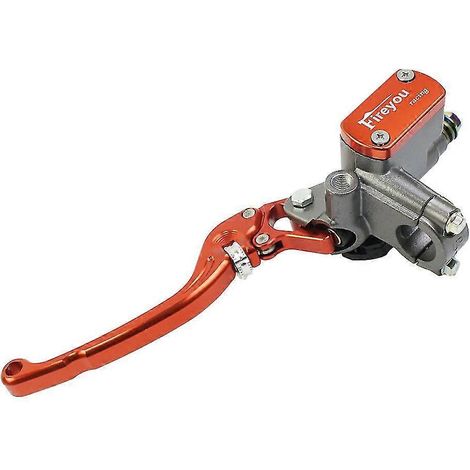 Maître-cylindre de frein de moto, levier d'embrayage, pompe hydraulique de course et de route pour Yamaha, Kawasaki, Suzuki, frein avant rouge - frein avant gauche orange A (1/5)