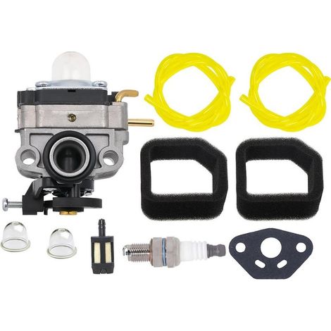 Carburateur pour Ryobi RY251PH RY252CS RY253SS RY254BC 25cc - Remplace 753-06258A 307160001 - Kit Complet avec Joints, Poire d'Amorçage, Filtres et Bougie - Compatible Troy-Bilt, Craftsman, MTD- (1/5)