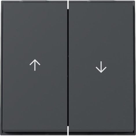 Gira Wippe 2f Pfeil Gira TX44 (WG UP) Anthrazit [329467], 3294 67
