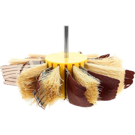 Tambour de Ponçage en Sisal et Papier de Verre pour Polisseuse Électrique, Précision Rainures et Lignes, Élimination des Défauts sur Meubles en Bois (1/5)