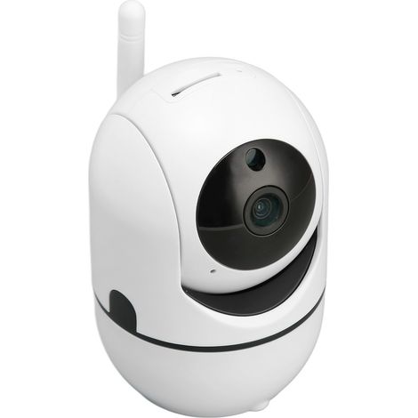 Caméra de sécurité domestique HD 1080p avec détection de mouvement, vision nocturne infrarouge et Wi-Fi pour la maison et le bureau (prise UE 100-240 V). (1/5)