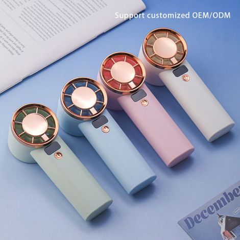 Ventilateur portable vert menthe, Refroidissement portable avec longue autonomie Bleu (1/5)