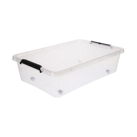 Caisse de rangement avec roulette - L 59 x l 38,5 x H 16,5 cm - Livraison gratuite (1/5)