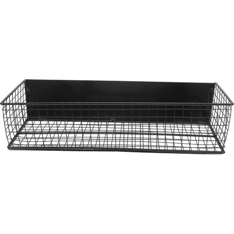 Étagère Magnétique pour Épices Bac Magnétique pour Réfrigérateur Fer Noir Positionnement Flexible pour Petits Bocaux et Condiments (1/5)