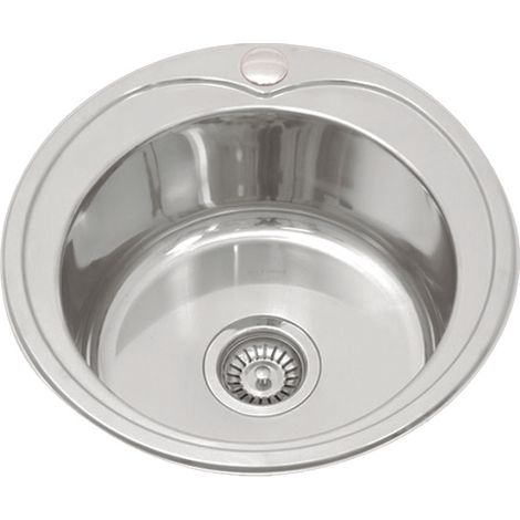 Fregadero de un seno en inox Tailandia 18 cm(alto)49 cm(ancho)37 cm(largo) (1/2)