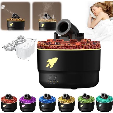 200ml Essential Oil Diffuser Cool Mist Humidifier with Timer Diffuser Self-ignition Waterless Aroma Colorful Humidifier Office Home Bedroom (1/5)