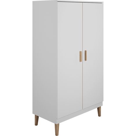 Schrank Kubi mit 2 Türen, Weiß, 55cm (1/4)