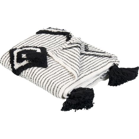 Blanket SAATLI 130 x 150 cm White (1/5)