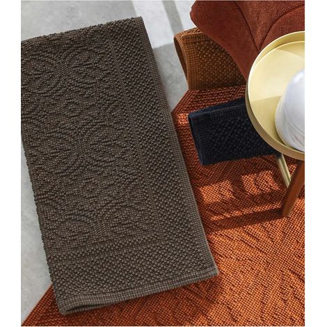 HAOMY - Tapis de bain KYMI Kaki 55 x 110 cm