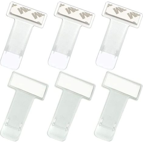 Clip de Ticket de Pare-Brise, Clip de Ticket de Parking, Support pour Carte de Stationnment, Plastique Ticket de Parking Clip, Clip de Ticket Auto-adhésif,pour Pare-Brise de Voiture(6 pièces) (1/5)