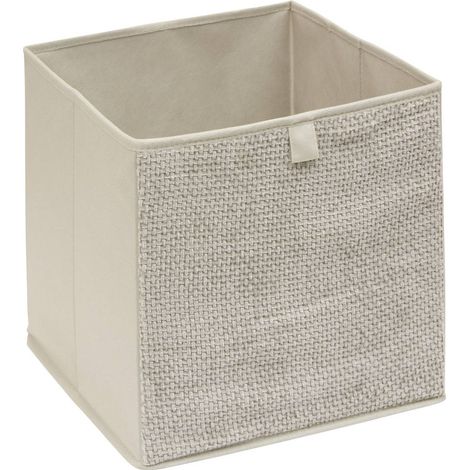 Boîte mix'n modul carré pliable 31x31cm beige - 5five (1/4)