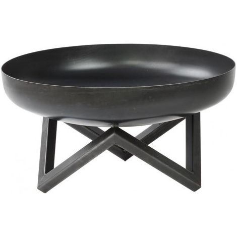 Feuerkorb Feuerschale Pan 10 Garten Feuerstelle 60 70 80 cm Schwarz Feuer E00464-80cm (1/2)