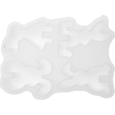 Moule En Silicone - Pour Coulée De Plâtre Résine Époxy Et Béton - Forme Lapin - 1 Pièce (1/5)