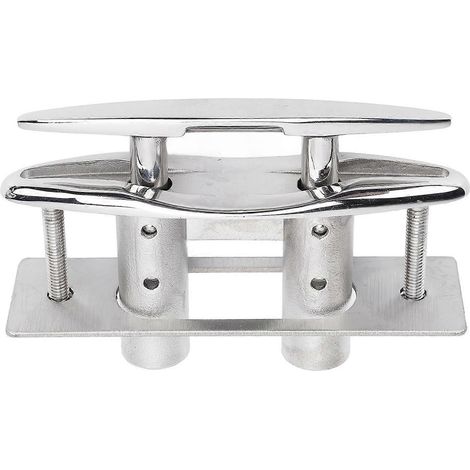 Taquet de bateau de 5 pouces en acier inoxydable 316, taquet de pont rétractable, taquet de quai encastré robuste (1/4)