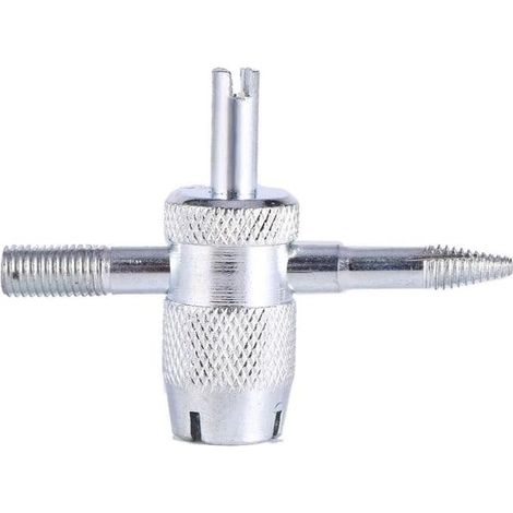 Outil de réparation de valve de pneu quatre en un de de à voies pour c (1/3)