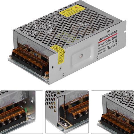 Alimentation à découpage régulée YY‑150‑24, 24 V CC, 150 W, 6,25 A, pour la surveillance de sécurité par LED (1/5)
