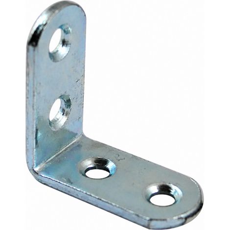 Équerre de chaise à bout rond, 30x30x15 mm, acier zingué