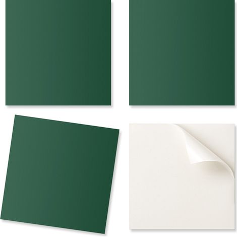 Baldosas de vinilo autoadhesivas con estampado para sal贸n, color verde oscuro, 20x20x20 cm.