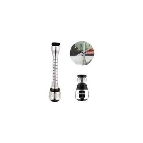 Combinaison longue et courte douchette robinet cuisine rallonge robinet cuisine robinet pivotant à 360° tête de pulvérisateur embout de robinet, convient pour la cuisine Crezuo (1/4)