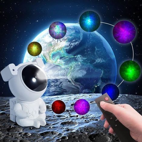 AGM Astronaut Galaxy Projektor – Sternenhimmel-LED-Nachtlicht mit Fernbedienung, Deckenprojektionslampe (1/5)