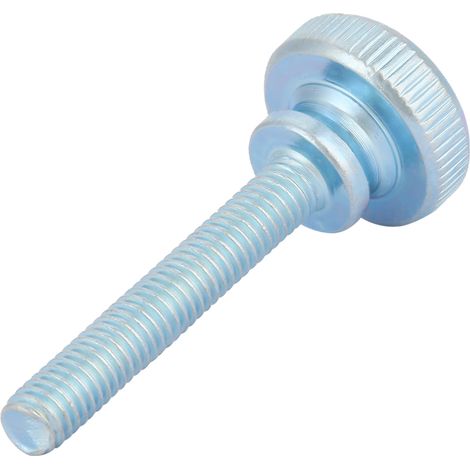 Vis M6 x 40 mm - 40 pièces, Boulons à tête moletée en acier carbone zingué, Vis à pouce plates, Fixations robustes (1/5)