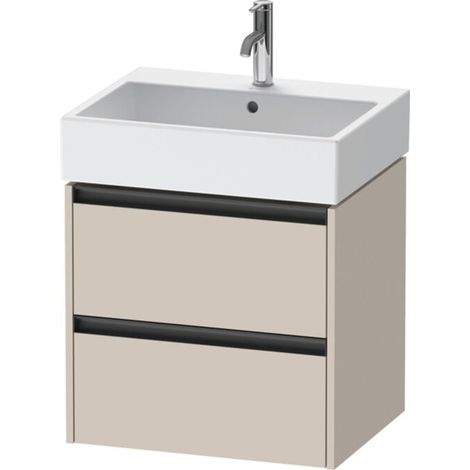 Duravit Ketho.2 Waschtischunterbau wandhängend, 2 Schubkästen, (1/2)