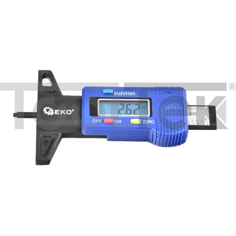 GEKO G01269 MISURATORE DI PROFONDITA' DIGITALE DEL BATTISTRADA PNEUMATICO (1/5)