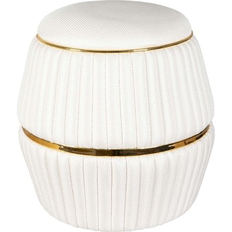 Tabouret Doric 245 - Ivoire et Or (1/5)