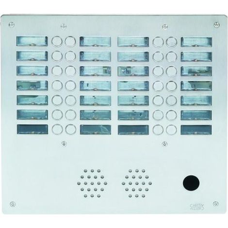 Plaque inox 28bp 4r ptt URMET AX4028