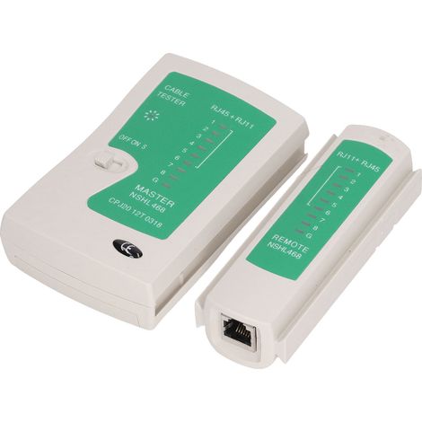 Testeur de Lignes Téléphoniques RJ11 RJ45, Vérificateur de Câbles Réseau pour Dépannage et Installation (1/5)