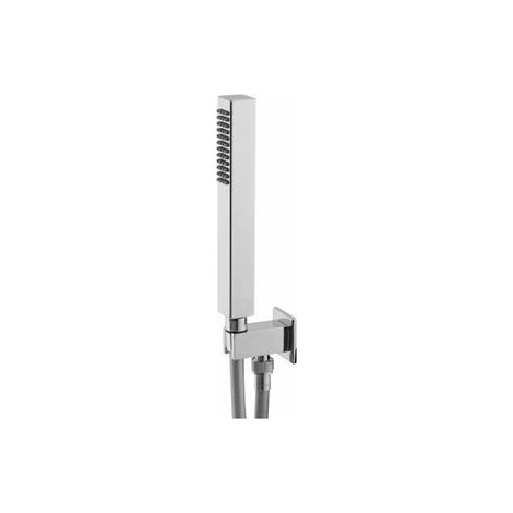 Ensemble support douchette chromé, entrée murale M15/21 avec flexible 150 cm