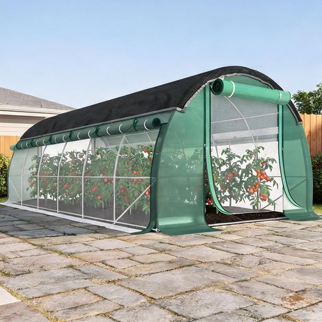 Serre de jardin en plastique acier 600 x 300 x 198 cm (1/5)