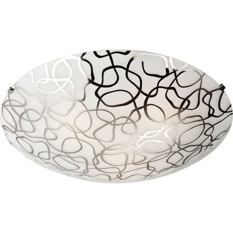 Plafoniera Candellux GALEO 40cm nero/cromo vetro E27 (1/2)