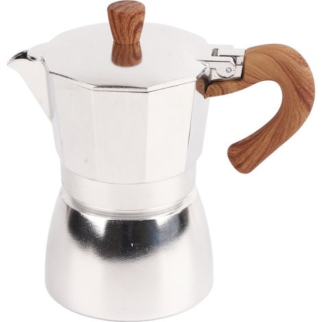 Cafetière Italienne en Aluminium 3 Tasses pour Cuisinière - Résistante à la Chaleur