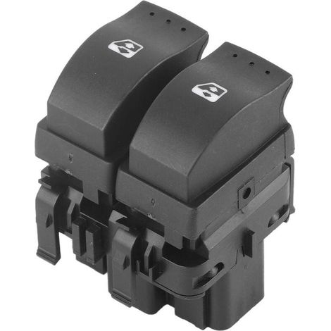 Interrupteur bouton lève-vitre 10 broches compatible,Commande de fenêtre électrique Double bouton pour Clio II 2 8200 060 045 (1/5)