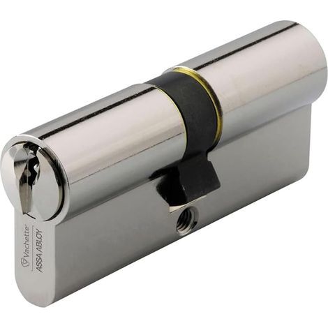 Lock Cylinder 30x30mm, 5-Pin Mechanism, Nickel-Plated Finish, For Front Door (1/5)